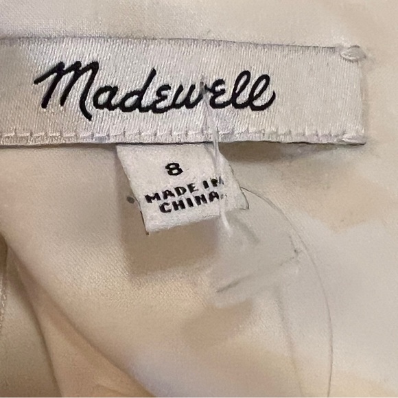New with tags Madewell Cream Floral Long Sleeve Dress women's size 8 - Picture 2 of 16